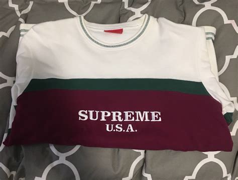 gucci center stripe supreme|Gucci.